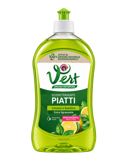 Vert saponát na riad s citrónom a bazalkou 500ml Chanteclair Vert saponát na riad s citrónom a bazalkou 500ml Chanteclair