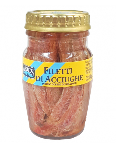 Filety zo sardeliek v slnečnicovom oleji 80g ARIES
