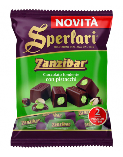 ZANZIBAR Cioccolato fondente con pistacchi 117g