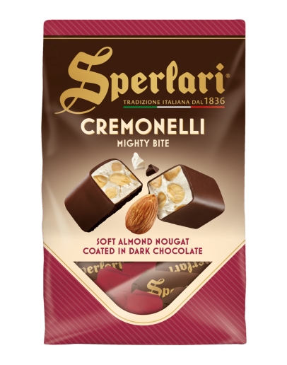 Cremonelli soft almond in dark chocolate 125g
