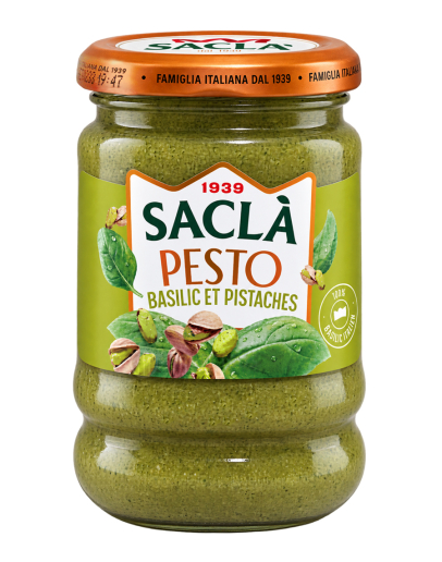 Pesto Bazalka a Pistácie 190g Sacla Pesto Bazalka a Pistácie 190g Sacla