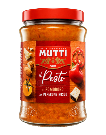 Pesto z oranžových paradajok s červenou paprikou 180g Mutti Pesto z oranžových paradajok s červenou paprikou 180g Mutti