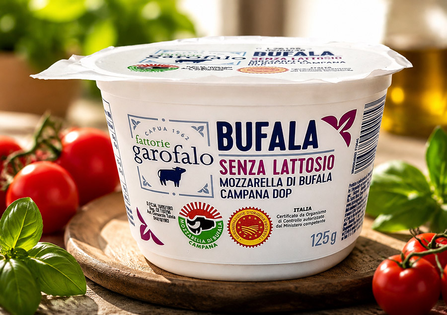 Mozzarella Bufala senza lattosio Fattorie Garofalo