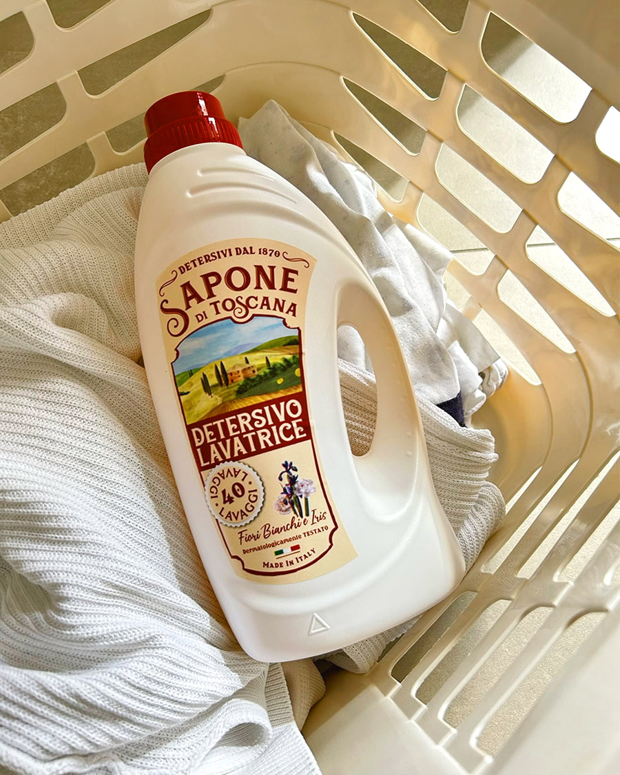 Sapone di Toscana Detersivo Lavatrice Fiori Bianchi e Iris